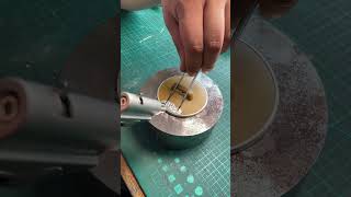 Curium Porcelain Purple Clay Pot Repair Method Five copper nails brokemusic shortsvideo shorts [upl. by Anneis]