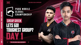 EN 2023 PMGC League  Group Green Day 1  PUBG MOBILE Global Championship [upl. by Nirra]