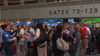 Heres what Orlando International Airport looks like ahead of closing for Hurricane Milton [upl. by Arenahs]