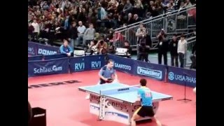 Stabilized Waldner vs Ma long in Energis Masters 2009 [upl. by Hakceber429]