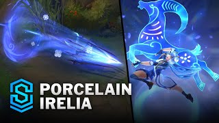 Porcelain Irelia Skin Spotlight  PreRelease  PBE Preview  League of Legends [upl. by Iluj]