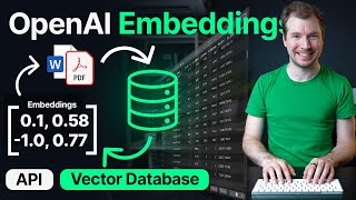 OpenAI Embeddings and Vector Databases Crash Course [upl. by Tilla613]