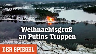 Manövervideo von der Grenze Weihnachtsgruß an Putins Truppen  DER SPIEGEL [upl. by Christis]