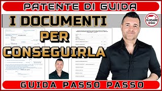 QUALI DOCUMENTI PRESENTARE PER CONSEGUIRE LA PATENTE MODULI CERTIFICATI MEDICI E BOLLETTINI PAGOPA [upl. by Nairdna]