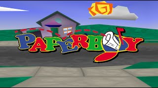 Nintendo 64 Longplay 009 PaperBoy [upl. by Baxy]