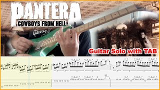 Pantera  Cowboys from Hell Guitar Solo with TAB [upl. by Ayle731]