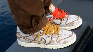 Nike SB Dunk Low Pro PRM City of Style\Pastoral Print Review and on Feet [upl. by Roydd]