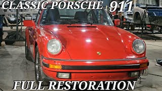 What A Transformation  Restoring A Classic Porsche 911 From Start To Finish [upl. by Onivag]