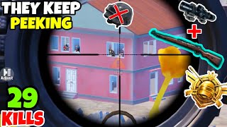 Full Squad Keeps Peeking Me But i Had a Kar98k in PUBG Mobile • 29 KILLS • PUBGM HINDI [upl. by Goldina869]