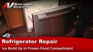 Whirlpool Refrigerator Repair  Ice Buildup in the Freezer  GX2FHDXVY06 [upl. by Amlet]