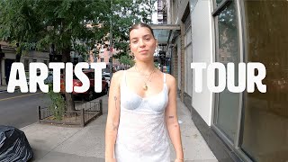 What Are Artists Making in New York Art Studio Vlog Tour 2023 NYC [upl. by Nnylecoj]