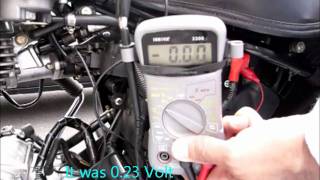 Starter Solenoid Voltage Drop Test for Royal Enfield Motorcycle [upl. by Alpert]