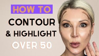 HOW TO CONTOUR amp HIGHLIGHT YOUR FACE  Beginner Friendly Tutorial ⎸ Over 50 [upl. by Hugo]