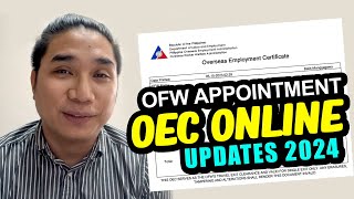 OEC Online Appointment 2024  Paano kumuha ng oec exemption online 2024 [upl. by Buiron]