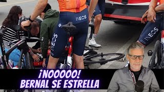 🚨 GRAVE ACCIDENTE de EGAN BERNAL 🇨🇴 [upl. by Onin]