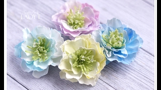 Foamiran Flowers amp Centres Tutorial  Emilia Sieradzan [upl. by Mycah667]