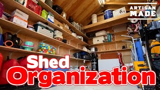 How To Maximize Storage Space  Shed Organization  Garage Organization  Garage Storage Ideas  DIY [upl. by Ahsiekyt]