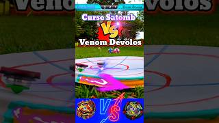 Curse Satomb Vs Venom Devolos Batalha De Beyblade [upl. by Ahsitul]