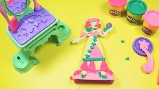 PlayDoh  Arielle Schminktisch und AnkleideSet  Knetmasse  Knete [upl. by Munn]