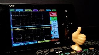 The MINI DS202 Oscilloscope Part 2 – practice test [upl. by Sucrad]