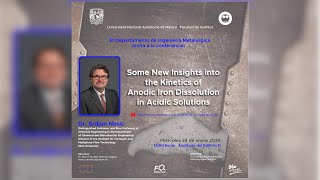 Seminario Departamento de Farmacia Some New Insights into the Kinetics of Anodic Iron Dissolution [upl. by Amoeji]