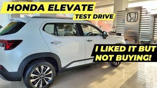 HONDA ELEVATE REVIEW TEST DRIVE I LOVED IT BUT STILL WONT BUY HYUNDAI CRETA amp KIA SELTOS [upl. by Hamlen]