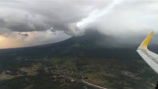 Failed Landing Attempts in LEGAZPI  Cebu Pacific A320214 RPC4107 [upl. by Nnylrefinnej]