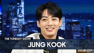 BTS Jung Kook Talks New Single Going Platinum and Teaches Jimmy His quotStanding Next to Youquot Dance [upl. by Ahsenrat772]