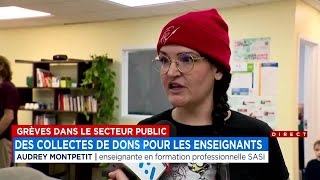 Des collectes pour les enseignants en grève  Explication 10h [upl. by Costello]