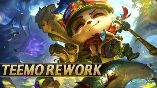 TEEMO REWORK NEW GAMEPLAY Abilities Skins Comparison Splash Art  League of Legends [upl. by Atekehs]