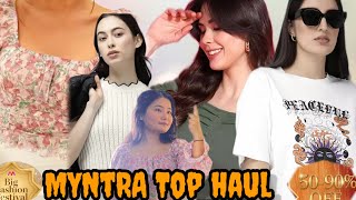 Myntra top Haul under Rs600festive season [upl. by Vicky]