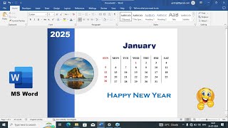 How To Make Calendar In MS Word  How To Make 2025 Calendar In MS Word  Calendar Design In MS Word [upl. by Iur462]