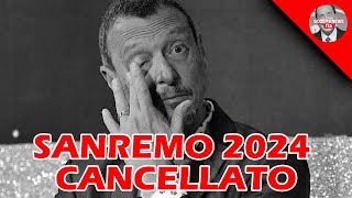 SANREMO 2024 RISCHIA DI ESSERE CANCELLATO TUTTI I RETROSCENA SVELATI DA FONTI INTERNE [upl. by Sinnaoi]