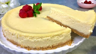 Schneller American Cheesecake mit Himbeertopping  einfach cremig und sehr lecker Rezept  97 [upl. by Tnemelc910]