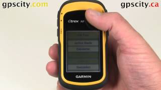 Setting Up the Page Sequence in a Garmin eTrex 10 with GPS City [upl. by Webber]