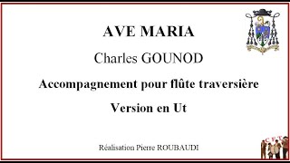 Accompagnement à l’orgue avec partition défilante pour flûte de l’Avé Maria de Charles GOUNOD [upl. by Khosrow]