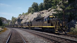 Train Sim World 4 SD40 Clinchfield Railroad Dante  Elkhorn Pennsylvania PS5 Gameplay [upl. by Artus]