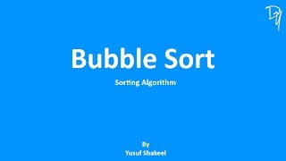 Sorting Algorithm  Bubble Sort  step by step guide [upl. by Elbas]