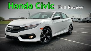 2017 Honda Civic Sedan Full Review  Touring EXL EXT EX amp LX [upl. by Ekeiram488]