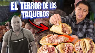 El RETO de CARNITAS el quotGÜEROquot 🌮  Tacos GIGANTES de Medio Kilo 🇲🇽🔥 [upl. by Einnil]