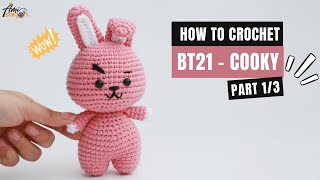 335  BT21  Cooky Bunny Amigurumi 13  Crochet Amigurumi  Beginners Tutorial  AmiSaigon [upl. by Negeam]