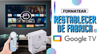 Cómo RESTABLECER y FORMATEAR de fabrica Chromecast 4 con Google tv para solucionar ERRORES [upl. by Leksehc661]