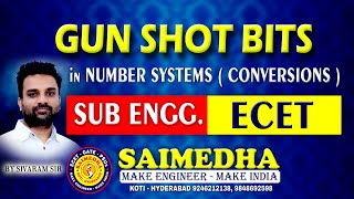 MOST EXPECTED BITS IN NUMBER SYSTEM  SUB ENGG amp ECET  SAIMEDHA KOTI  HYD [upl. by Naellij438]