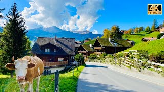 Driving on Fairytalelike Way  Lauterbrunnen to Grindelwald Road Trip  Autumn In Switzerland [upl. by Legir180]