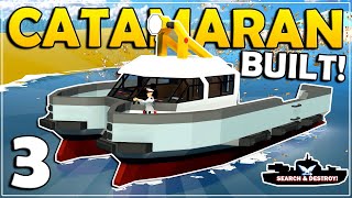 CARGO CATAMARAN BUILT  Stormworks Search And Destroy Mode  Part 3 [upl. by Alcina]