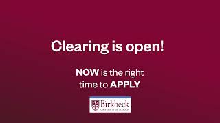 Clearing is open at Birkbeck [upl. by Oaht]