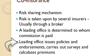 Coinsurance and Reinsurance  Insurance Practice [upl. by Adekam215]