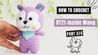 491  BTS BT21 Inside Mang Amigurumi 34  How To Crochet Animal Amigurumi  AmiSaigon [upl. by Nihs]