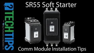 SR55 Soft Starter Com Module Installation from AutomationDirect [upl. by Eniamret]