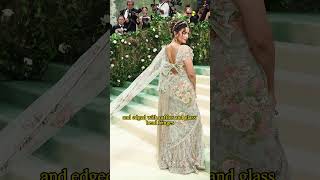 Alia Bhatt in a custom Saree by Sabyasachi at Met Gala 2024 metgala aliabhatt [upl. by Malchus574]